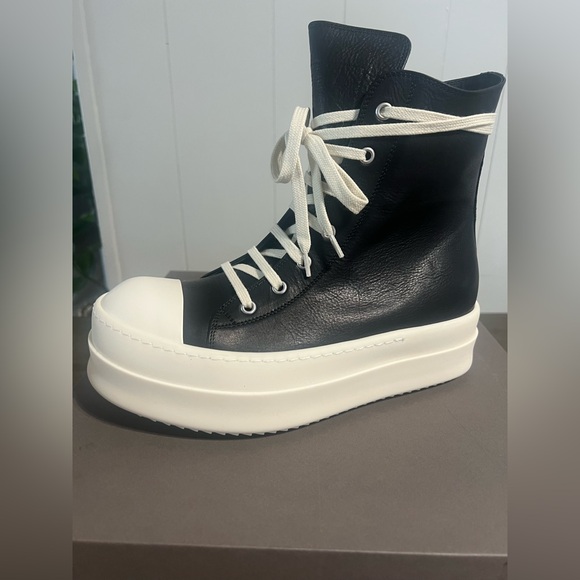 RICK OWENS
Black/Milk/Milk  Mega Bumper Sneakers - Picture 6 of 10
